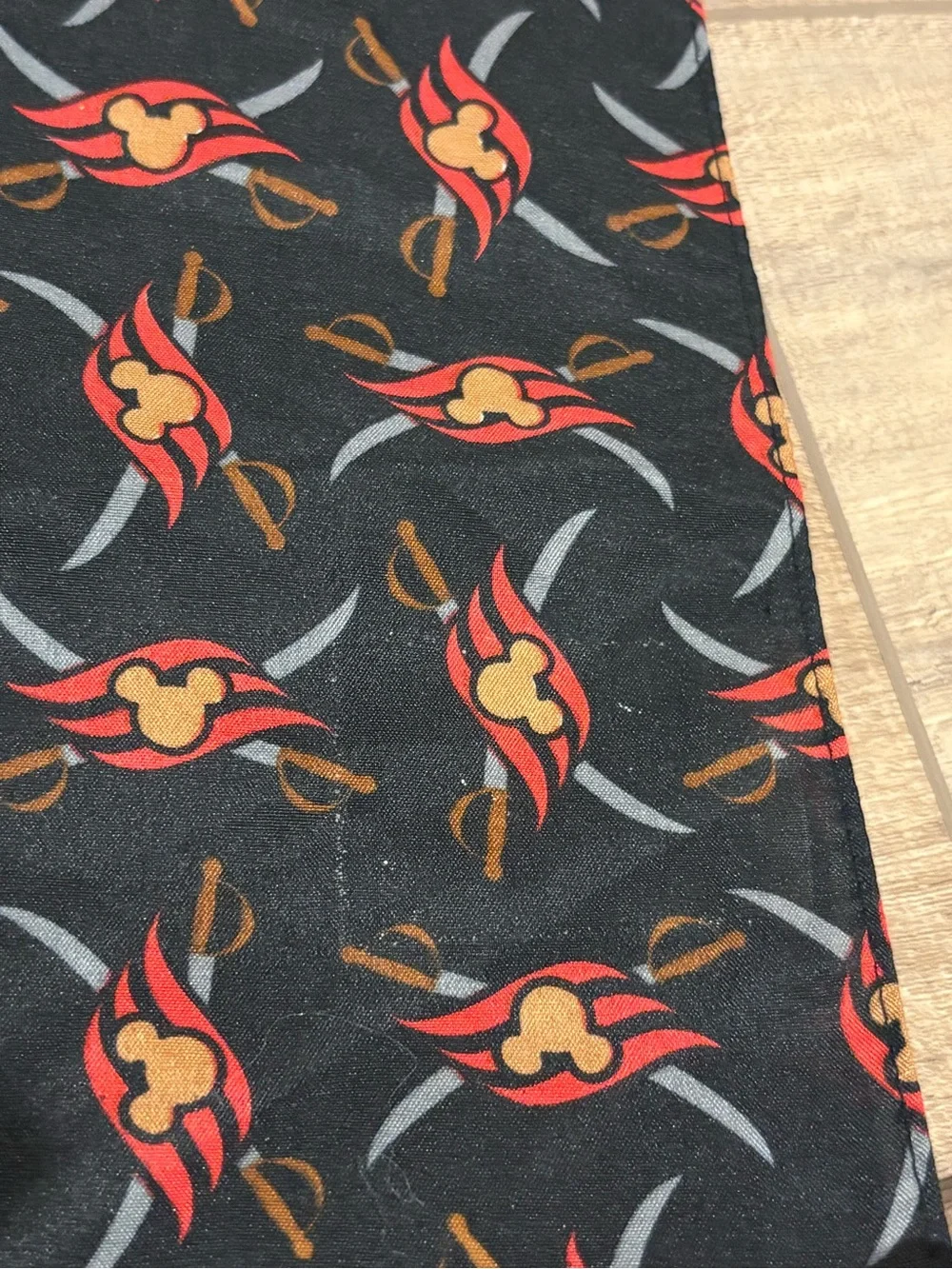 Disney Cruise Line pirate night bandana black red